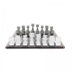 Κλασικά παιχνίδια υψηλής κρυσταλλικής ακρυλικής σκακιού